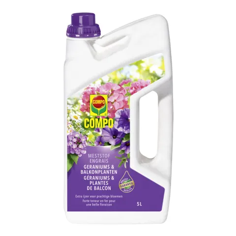 COMPO VLOEIBARE MESTSTOF GERANIUMS & BALKONPLANTEN  5 L