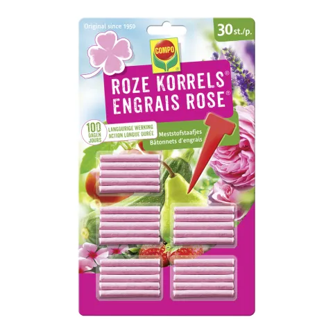 COMPO MESTSTOFSTAAFJES ROZE KORRELS 30 ST