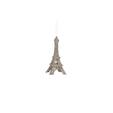 Ornament Eiffeltoren goud - h5,5xd3cm
