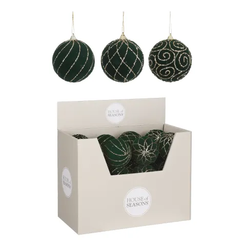 Bal onbreekbaar d.groen 3 assorti - d8cm
