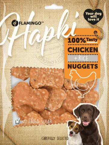 FL HAPKI NUGGETS MET KIP & RIJST 400GR