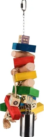 FL BIRDTOY RAINBOW BELL MULTI 52CM