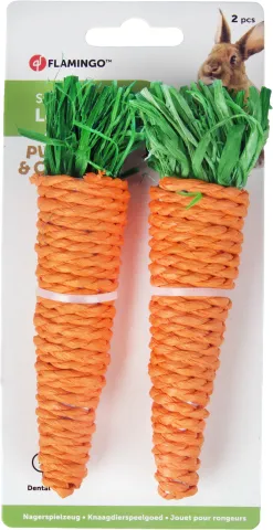 FL KNAAGDIER LEGOU WORTEL ORANJE 2ST 13CM