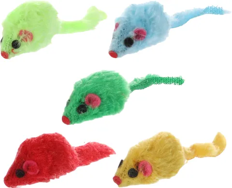 FL PS PLUCHE MUIS BARMY 5CM 5SY MULTI COLORS