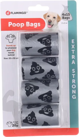 FL POEPZAKJES FORTA EXTRA STERK ZILVER  4x15st