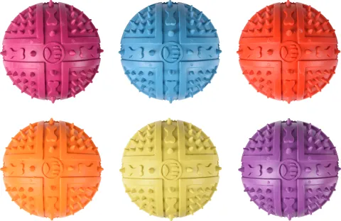 FL RUBBER STEKELBAL 9CM