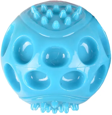 FL HS TPR WIDO SQUEAK BALL BLAUW 7CM