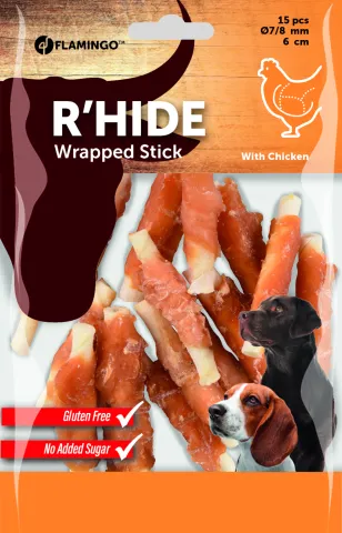 FL R'HIDE KIP WRAPPED STICK 6CM 15ST 100GR