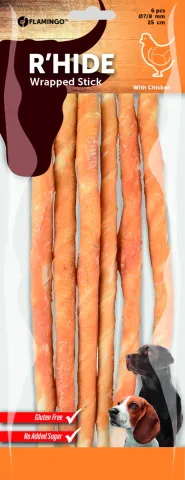 FL R'HIDE KIP WRAPPED STICK 25CM 6ST 130GR