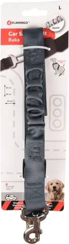 FL AUTO VEILIGHEIDSGORDEL ANTI SHOCK GRIJS 60-80CM 25MM