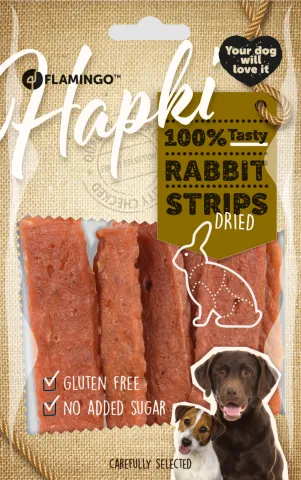 FL HAPKI RABBIT STRIPS 85GR
