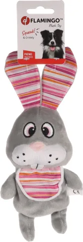 FL HS PIENO PLUCHE KONIJN GRIJS 25CM