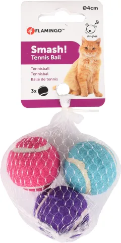 FL PS TENNISBAL M BEL MULTIKLEUR 4CM 3st