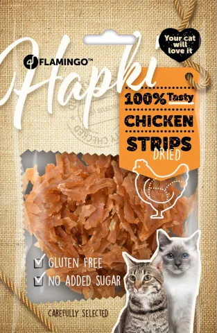 FL HAPKI CAT SOFT CHICKEN STRIPS 50G