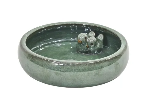 VOGELDRINKBAKJE GROEN 28.5x7.5