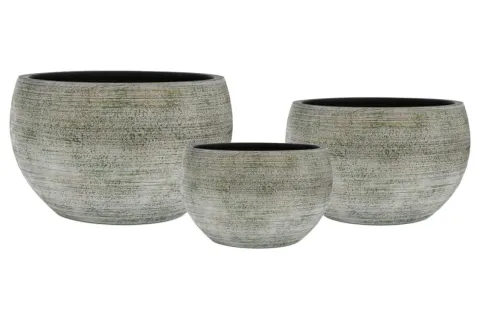 Pot Poly rond schaalmodel grijs d35