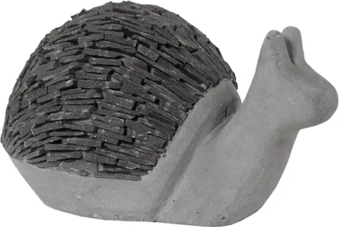 Deco slate slak 26x15x14 grijs