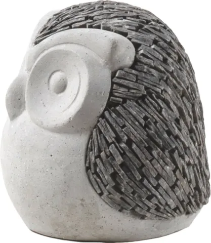 Deco slate uil 20x20x21 grijs