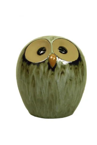 GEGLAZUURDE UIL 18,5 x 17,5 x H20,5  GRIJS