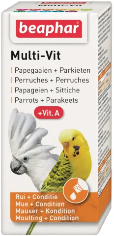 BEAPHAR MULTIVIT PAPEGAAI 20ML +VIT A