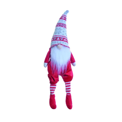 SANTA CLAUSE 40CM RED/GREY