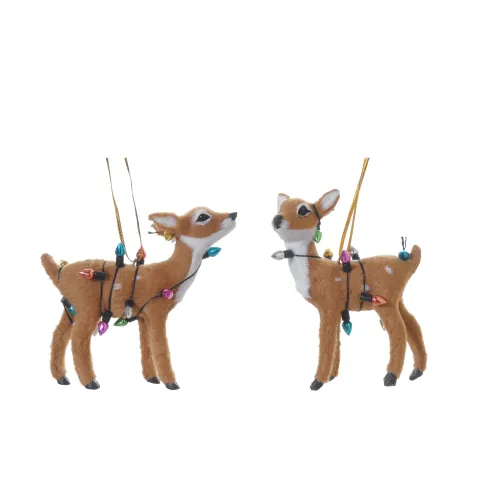 Hanger Deer w/lights 2ass. 10cm