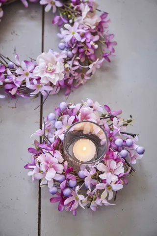 Candle Wreath Branch w/Berry Ø19cm