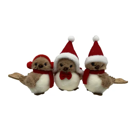 Bird on clip 3ass.10cm