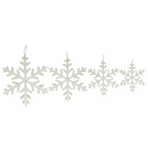 S/4 Hanger Snowflake FSC 33cm