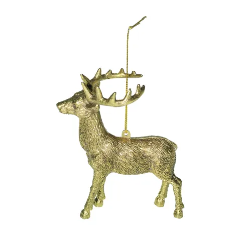 HANGER REINDEER 13CM GOLD
