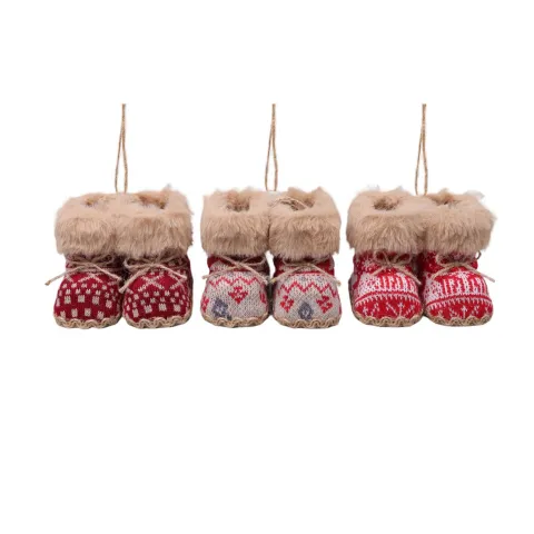 Hanger Xmas Boot 3ass.7cm