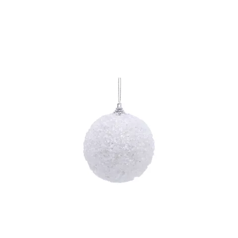 Hanger Ball Frosted D8cm S/12 in Box 32cm