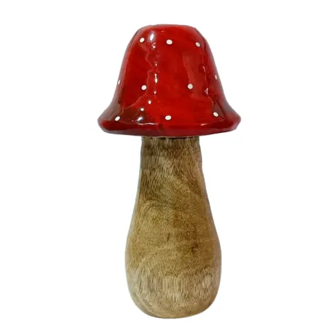 Deco Mushroom Wood 20cm