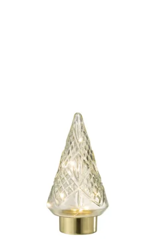 KERSTBOOM LED GLAS TR S (13x13x24.5cm)