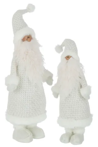 KERSTMAN POLYESTER WIT S (18x10x51cm)