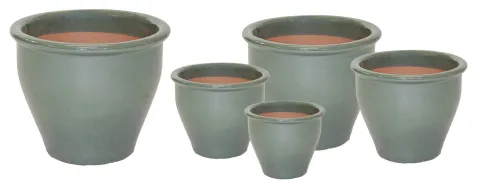 Ceria Round Rim Falling Green D24H20