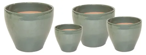 Ceria Egg Pot Falling Green D24H22