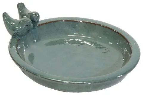 Noble BirdBath 2 Moss Green D30H11