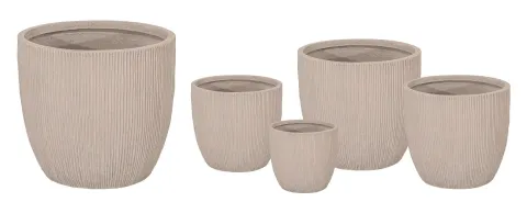 Nora Egg Pot Sand D25H25