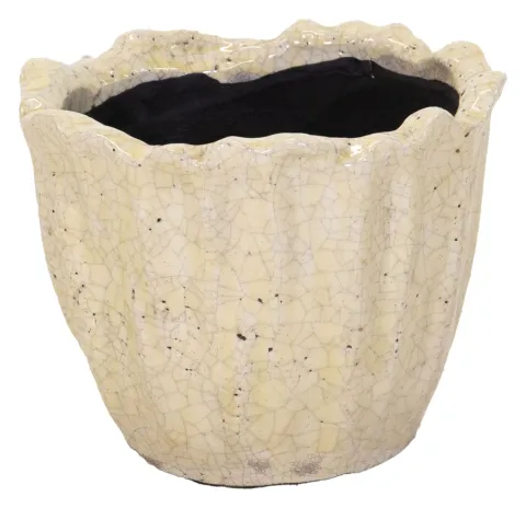 JULLIET TULP POT YELLOW D20H16