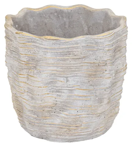 Rivoli Egg Pot White D14H13