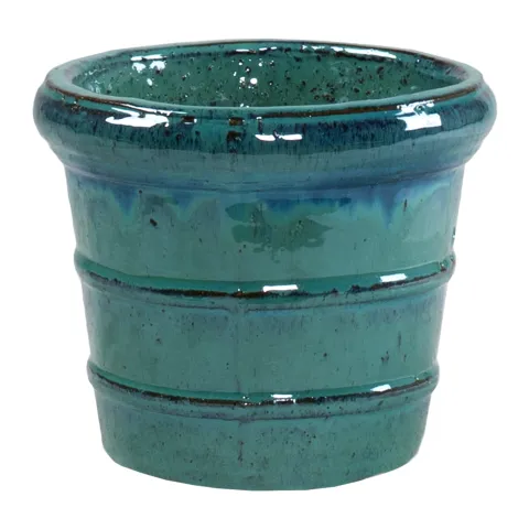 Glazed Donatello d16cm h13cm ocean blue