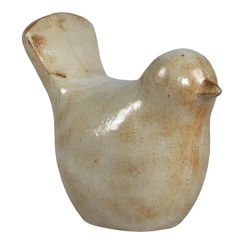 Deco vogel l38cm w21cm h32cm anwhite